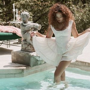 Vanessa Mooney Elisabeth Dress Ivory